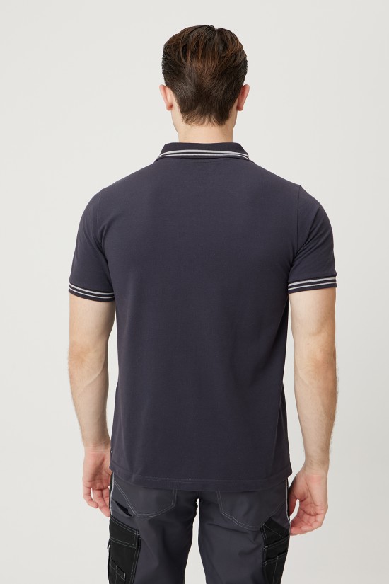 Asperula Polo Yaka T-Shirt - Füme-Gri