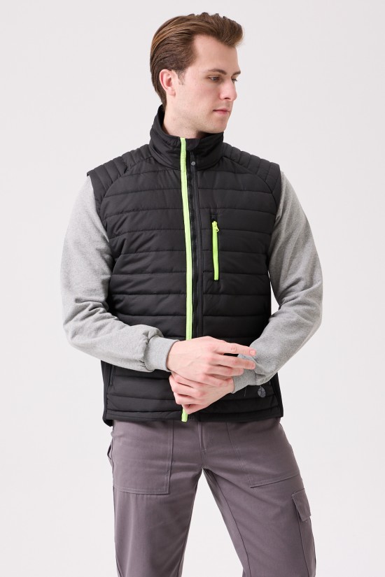 NEPETA BOMBER VEST SİYAH-F.SARI NEPETA BOMBER VEST SİYAH-F.SARI