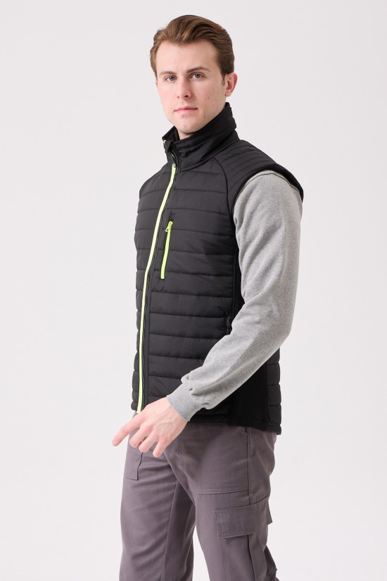 NEPETA BOMBER VEST SİYAH-F.SARI NEPETA BOMBER VEST SİYAH-F.SARI