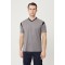 ALLİUM V YAKA T-SHIRT K.GRİ-SİYAH
