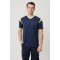 ALLİUM V YAKA T-SHIRT LACİVERT-FOSFORLU SARI