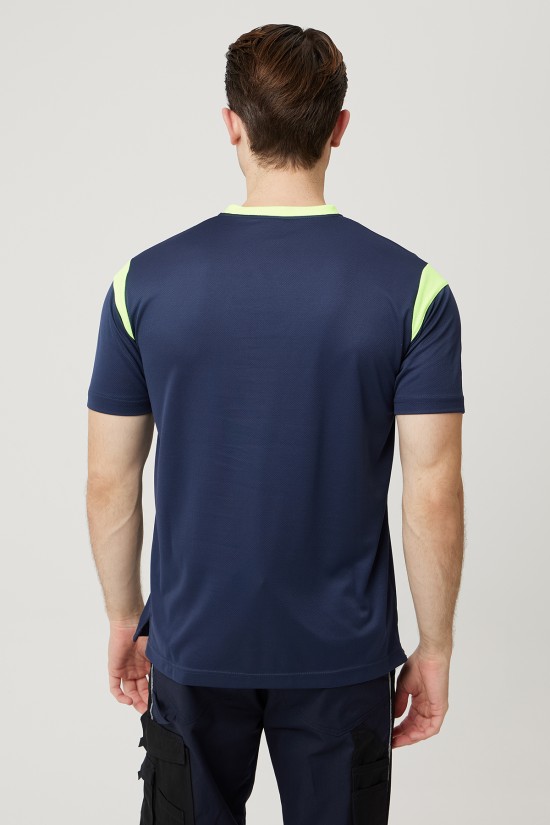 ALLİUM V YAKA T-SHIRT LACİVERT-FOSFORLU SARI ALLİUM V YAKA T-SHIRT LACİVERT-FOSFORLU SARI