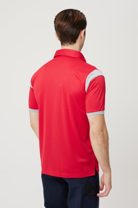 ALLİUM POLO T-SHIRT KIRMIZI-GRİ ALLİUM POLO T-SHIRT KIRMIZI-GRİ