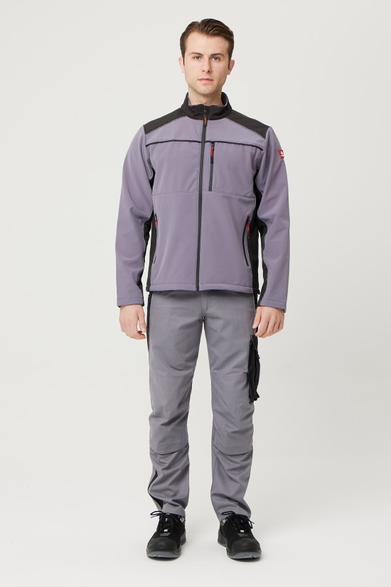 ALLİUM SOFTSHELL MONT GRİ-SİYAH