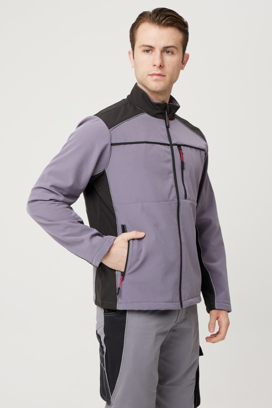 ALLİUM SOFTSHELL MONT GRİ-SİYAH
