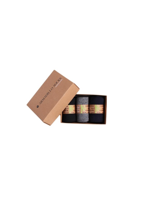 Çorap: Amadillo Premium Bambu Kutulu-Uzun Soket GRİ-LACİVERT-SİYAH Çorap: Amadillo Premium Bambu Kutulu-Uzun Soket GRİ-LACİVERT-SİYAH