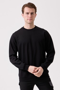 SANFORDS O YAKA SWEATSHIRT SİYAH