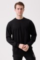 SANFORDS O YAKA SWEATSHIRT SİYAH