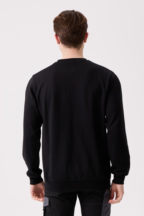 SANFORDS O YAKA SWEATSHIRT SİYAH