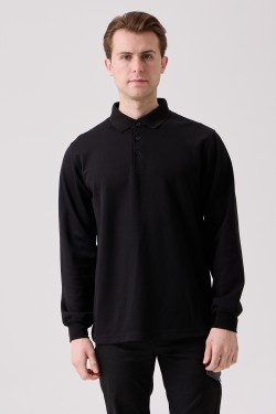 SANFORDS POLO SWEATSHIRT SİYAH