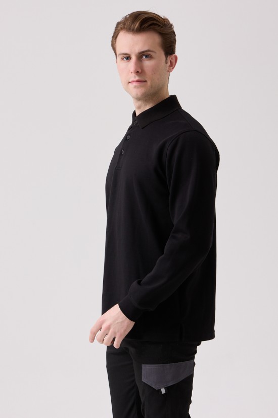 SANFORDS POLO SWEATSHIRT SİYAH