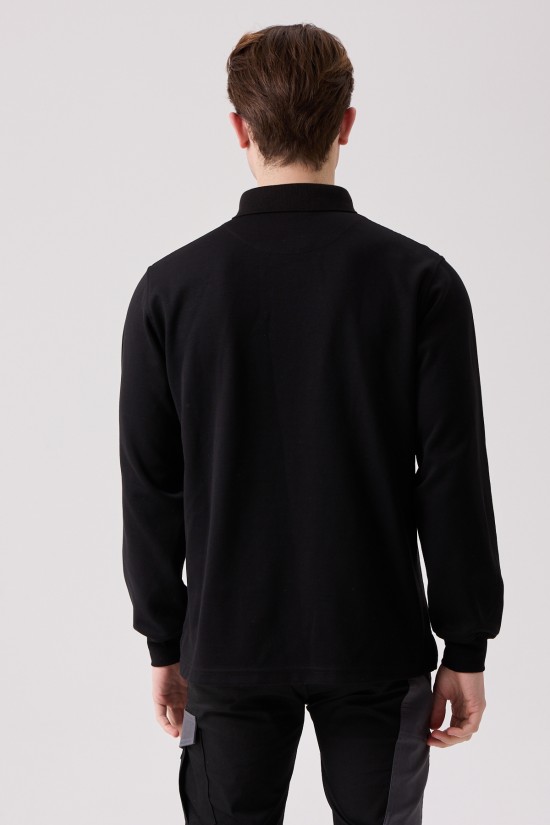 SANFORDS POLO SWEATSHIRT SİYAH