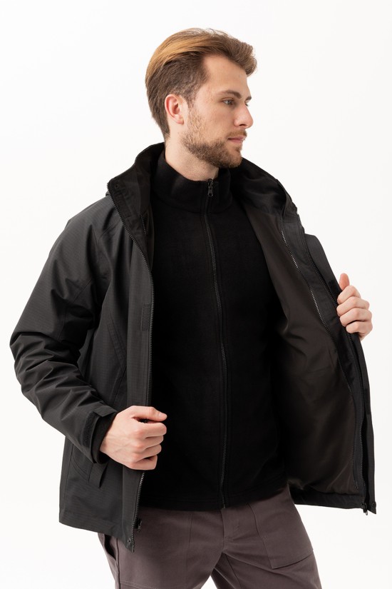 DAVRAZ 3N1 PARKA SİYAH