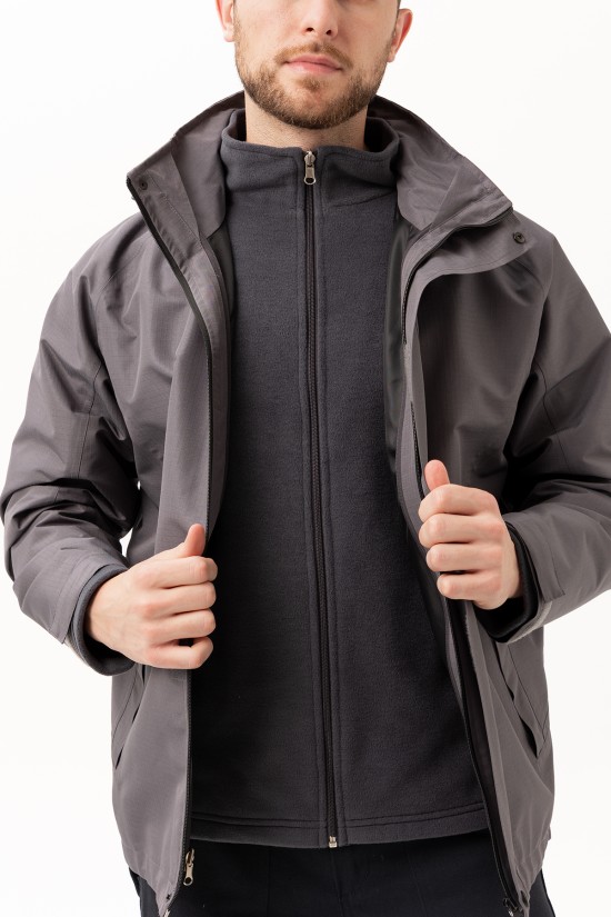 DAVRAZ 3N1 PARKA K.GRİ