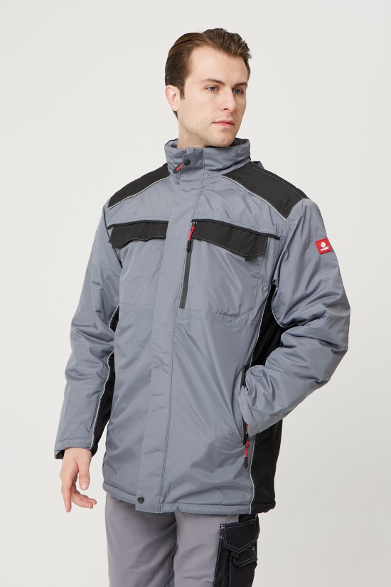 ALLİUM RİPSTOP PARKA GRİ-SİYAH