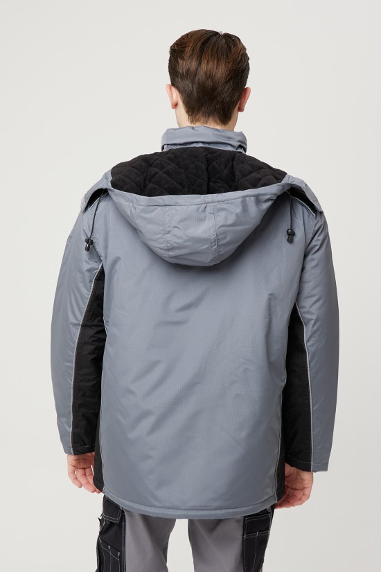 ALLİUM RİPSTOP PARKA GRİ-SİYAH