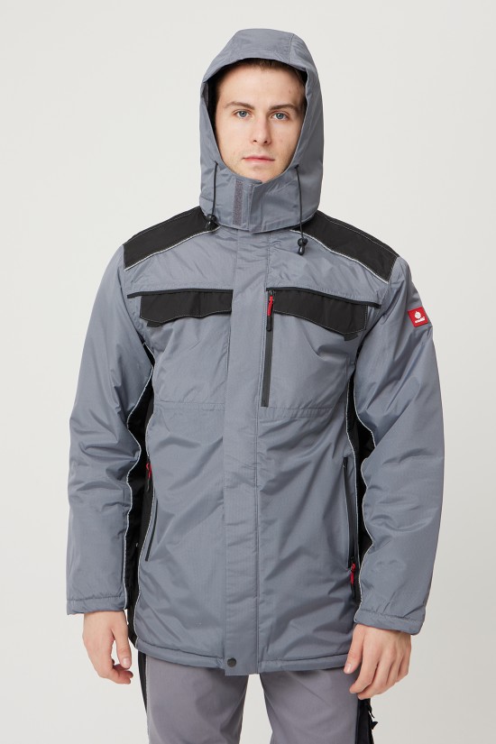 ALLİUM RİPSTOP PARKA GRİ-SİYAH